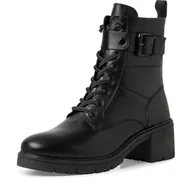 Kozaki damskie - Marco Tozzi Damskie buty Bootie Laced 2-25259-43, modne kozaki, czarne, 37 EU, czarny, 37 EU - miniaturka - grafika 1