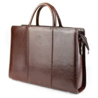 Torebki damskie - 512 Damski skórzany kuferek mały - jasny brąz KEMER - miniaturka - grafika 1