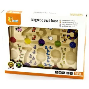 Viga Viga, labirynt magnetyczny Cyferki - Łamigłówki - miniaturka - grafika 1