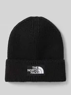 Czapki męskie - Czapka beanie z imitacji dzianiny z naszywką z logo model ‘Box’ - miniaturka - grafika 1