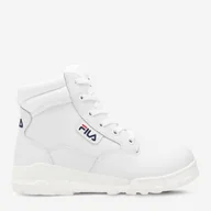 Botki damskie - Trapery damskie wysokie Fila FFW0216-10004 38 (7US) 23.5 cm Białe (8719477731523). Buty za kostkę damskie - miniaturka - grafika 1