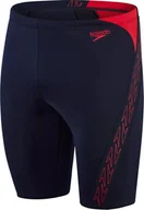Kąpielówki męskie - Speedo Męskie kąpielówki Speedo HYPERBOOM SPL JAM AM true navy/fed red rozmiar 28 - miniaturka - grafika 1