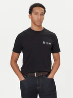 Koszulki męskie - Tommy Hilfiger T-Shirt MW0MW40011 Czarny Regular Fit - miniaturka - grafika 1