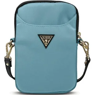 Guess Etui do tabletu Torebka GUPBNTMLLB niebieski/blue Nylon Triangle Logo GUPBNTMLLB - Etui do tabletów - miniaturka - grafika 1