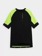 Koszulki sportowe męskie - 4F Koszulka kolarska w kolorze czarnym - miniaturka - grafika 1