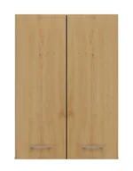 Szafki łazienkowe - Szafka łazienkowa ścienna antracyt + dab artisan P3-S07 - miniaturka - grafika 1