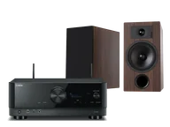 Kino domowe - Yamaha RX-V6A (czarny) + Tesi 3 (mokka) - miniaturka - grafika 1