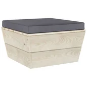 Poduszki ogrodowe - vidaXL Poduszka na podłogę lub paletę 60x60x6 cm antracyt tkanina 315076 - miniaturka - grafika 1