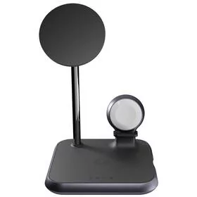Zens Bezprzewodowa ładowarka Aluminium 4 in 1 Magnetic + Watch Wireless ZEDC20B Czarna - Stacje dokujące do telefonów - miniaturka - grafika 1