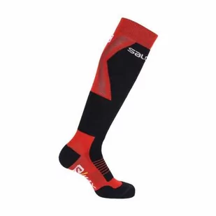 Skarpety Salomon S/Max JR Fiery Red / Black - Skarpetki i podkolanówki sportowe - miniaturka - grafika 1