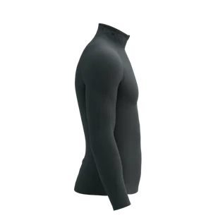 COMPRESSPORT koszulka termoaktywna  3D THERMO HALF ZIP LS TOP black - Koszulki sportowe męskie - miniaturka - grafika 6