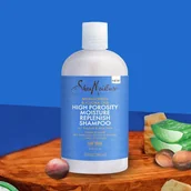 Szampony do włosów - Shea Moisture Mongongo & Jojoba Oils High Porosity Moisture Replenish Shampoo, Szampon do włosów, 384ml - miniaturka - grafika 1