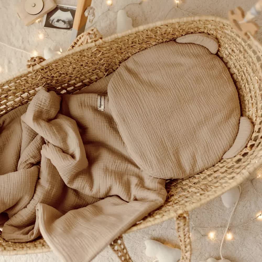 Pościel Przedszkolaka Muślinowa 100x130 Beżowa