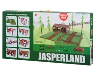 Figurki dla dzieci - Farma zagroda do zabawy zwierzątka traktor JASPERLAND KX6027 - miniaturka - grafika 1