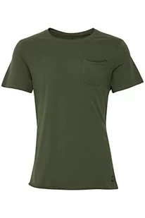 Blend BHBHNOEL Tee Tee Tee męski T-shirt z krótkim rękawem koszulka ze 100% bawełny, Forest Green (77235), M - Koszulki męskie - miniaturka - grafika 1