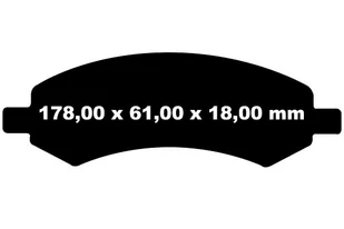 Przednie klocki hamulcowe EBC Ultimax2 Dodge RAM 1500 Pickup 5 szpilek 2006- - Klocki hamulcowe - miniaturka - grafika 5