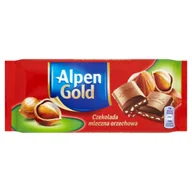 Czekolada - Kraft Czekolada mleczna orzechowa Alpen Gold 90 g - miniaturka - grafika 1