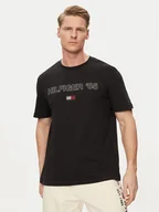 Koszulki męskie - Tommy Hilfiger T-Shirt 85' MW0MW34427 Czarny Regular Fit - miniaturka - grafika 1