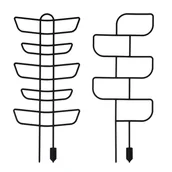Pozostałe akcesoria do uprawy roślin - Lamela Podpórka do roślin 55 cm geometryczna 2 szt. czarna - miniaturka - grafika 1