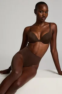 Hunkemöller Usztywniony biustonosz push-up z fiszbinami Smooth Brązowy - Biustonosze - miniaturka - grafika 1
