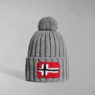 Czapki męskie - SEMIURY 5 MEDIUM GREY MELANGE - miniaturka - grafika 1