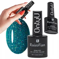 Lakiery do paznokci - Morski Brokatowy Hybrydowy Lakier Do Paznokci Z Polyskiem Lakier Uv/L117 - miniaturka - grafika 1