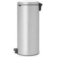 Kosze na śmieci - Brabantia kosz z pedałem NEWICON 30 l szary - miniaturka - grafika 1