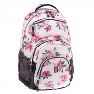 Plecaki szkolne i tornistry - Plecak szkolny dla dziewczynki jasnoróżowy Ars una  kwiaty czterokomorowy - miniaturka - grafika 1