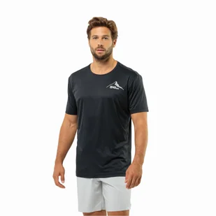 Męska koszulka szybkoschnąca Jack Wolfskin PEAK GRAPHIC T M phantom - S - Koszulki męskie - miniaturka - grafika 1