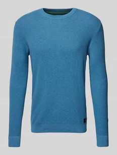 Sweter z dzianiny o kroju regular fit z czystej bawełny - Swetry męskie - miniaturka - grafika 1