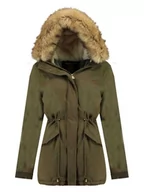 Kurtki damskie - Geographical Norway Parka zimowa "Ampuria" w kolorze czarnym - miniaturka - grafika 1
