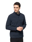 Koszulki męskie - Jack Wolfskin Męski sweter toporowy, niebieski (Night Blue), S - miniaturka - grafika 1