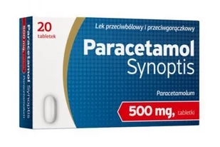 Synoptis Pharma Paracetamol Synoptis 500 mg 20 tabletek 3597043 - Leki przeciwbólowe - miniaturka - grafika 1