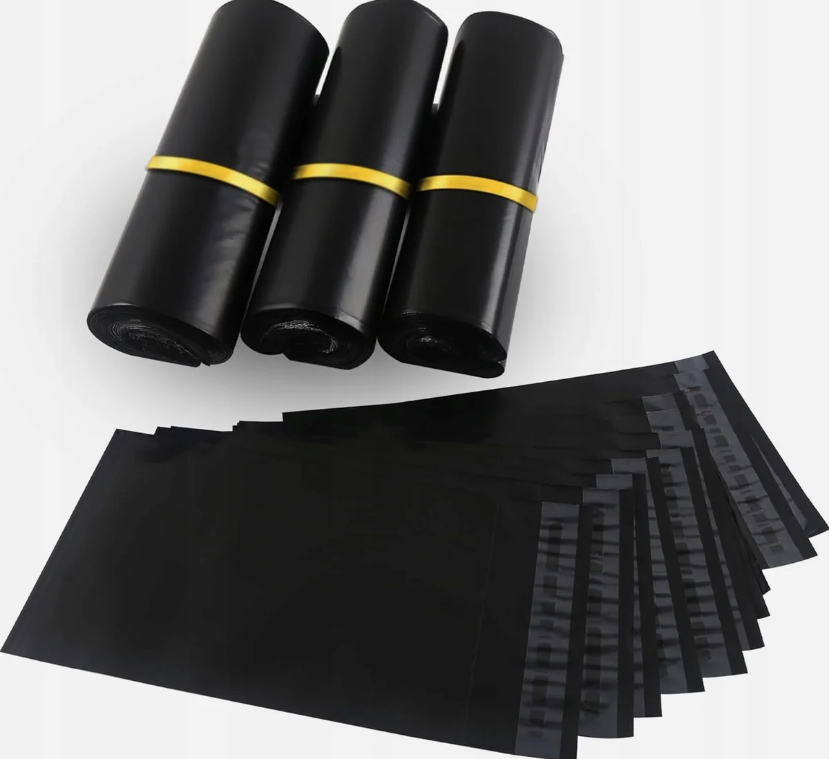 KOPERTY WYSYŁKOWE 400X500 MM CZARNE FOLIOPAKI OPAKOWANIA ZESTAW 100 SZTUK