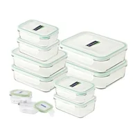 Akcesoria i części AGD - GLASSLOCK Zestaw pojemników GLASSLOCK GL-419 Przezroczysty 10 szt.) - miniaturka - grafika 1