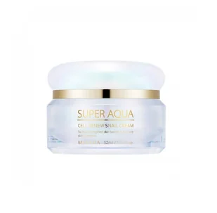 Missha Super Aqua Cell Renew Snail Cream | Intensywnie regenerujący krem do twarzy z filtratem ze śluzu ślimaka - Kremy do twarzy - miniaturka - grafika 1