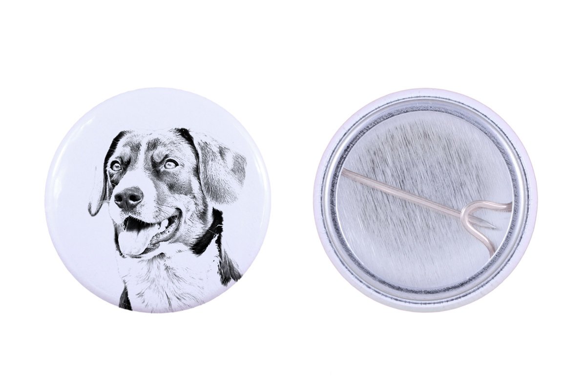 Appenzeller, Pies górski z Appenzell - przypinka z twoim psem, dodaj własne foto, marka Art-Dog