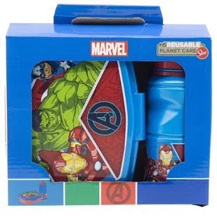 Zestaw śniadaniówka/bidon MARVEL AVENGERS - Zestawy naczyń dla dzieci - miniaturka - grafika 1