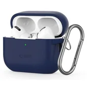 Akcesoria do słuchawek - Etui na słuchawki TECH-PROTECT Silicon Hook do Apple Airpods Pro 1/2 Granatowy - miniaturka - grafika 1