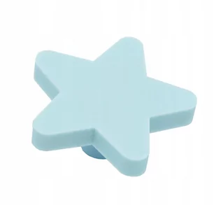 GAŁKA MEBLOWA DZIECIĘCA SILIKON GWIAZDKA NIEBIESKA - Meble modułowe i akcesoria - miniaturka - grafika 1