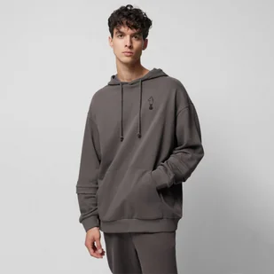 Męska bluza dresowa nierozpinana z kapturem Outhorn OTHAW23TSWSM0740 - szara - Bluzy sportowe męskie - miniaturka - grafika 1