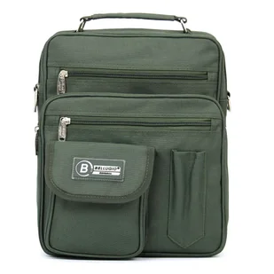 Torba męska do pracy A4 Bellugio ciemnozielona - Torby męskie - miniaturka - grafika 1