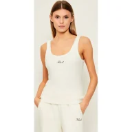 Koszulki i topy damskie - Karl Lagerfeld Polarowy top | Slim Fit - miniaturka - grafika 1