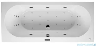 Riho Carolina wanna prostokątna 180x80cm z hydromasażem Bliss lewa B056009005 - Wanny z hydromasażem - miniaturka - grafika 1