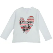 Koszulki dla dziewczynek - Koszulka dziewczęca Chicco bawełniana z długim rękawem-104 - miniaturka - grafika 1