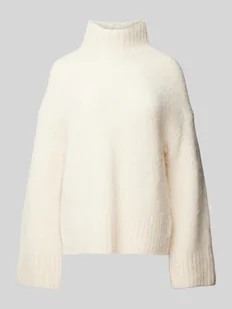 Sweter z dzianiny ze stójką model ‘GABELLA’ - Swetry damskie - miniaturka - grafika 1