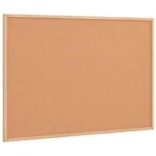 Tablice interaktywne - vidaXL Tablica korkowa z ramą z litego drewna sosnowego 80x55 cm - miniaturka - grafika 1