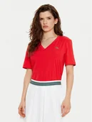 Koszulki i topy damskie - Lacoste T-Shirt TF7300 Czerwony Regular Fit - miniaturka - grafika 1