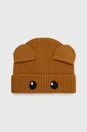 Czapki damskie - Moschino czapka wełniana kolor brązowy wełniana M5804 60104 - miniaturka - grafika 1