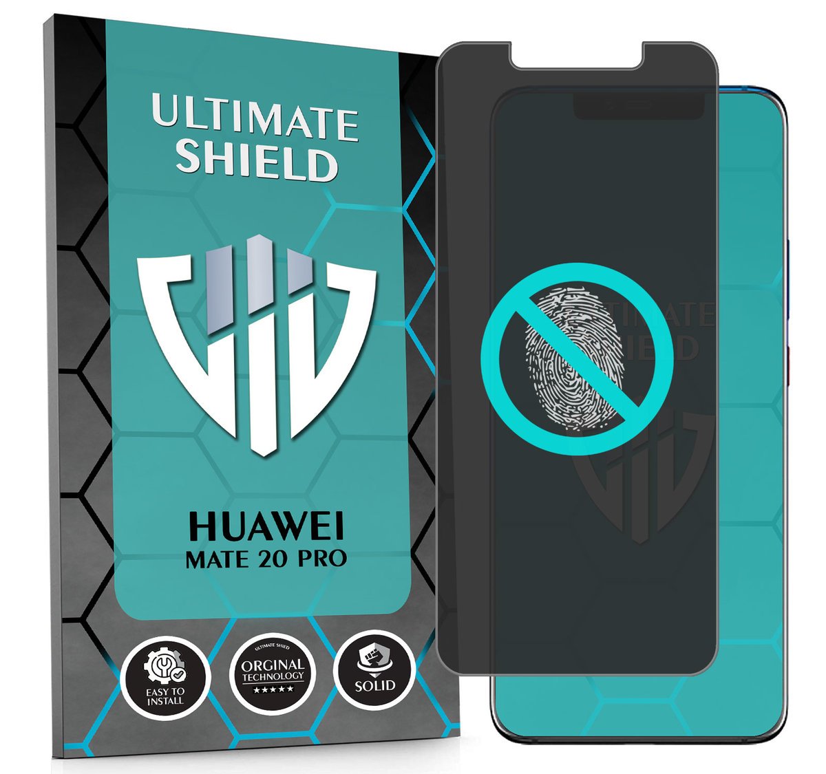 NAJLEPSZE SZKŁO 5D PEŁNE DO HUAWEI MATE 20 PRO SZKIEŁKO NIETŁUKĄCE ORYGINAŁ